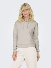 Sweatshirt ONPLOUNGE mit Kapuze - Pumice Stone - Beige