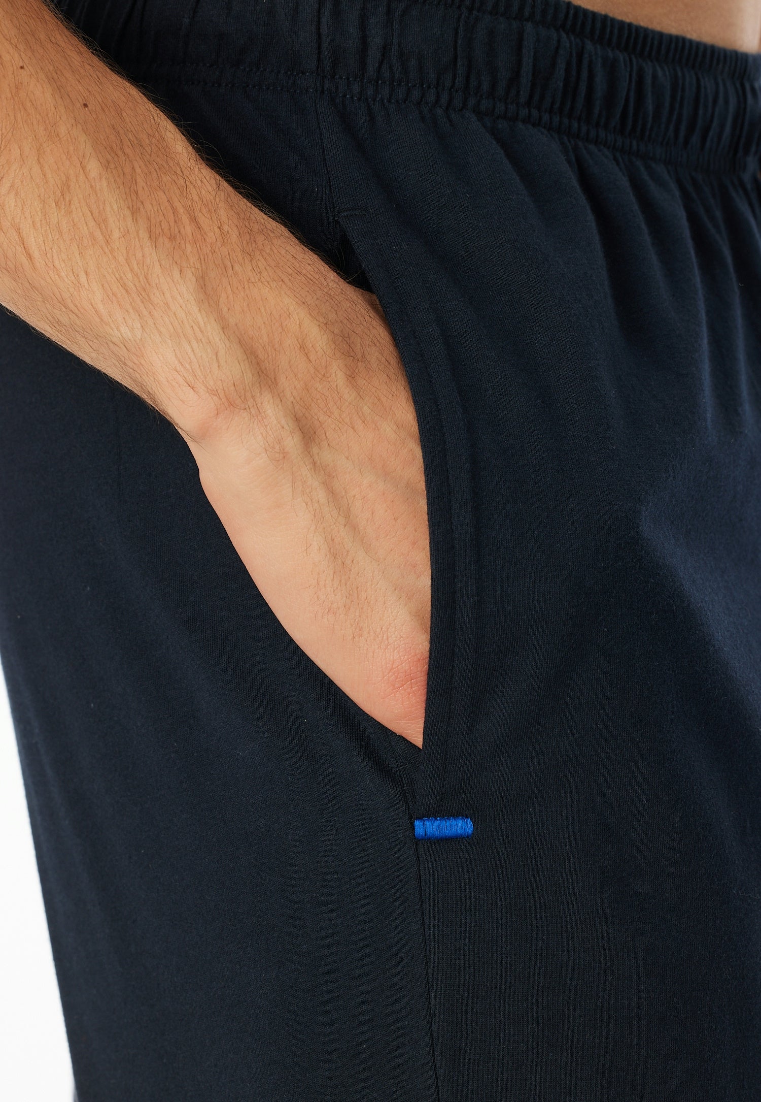 Schlafhose aus Baumwolle - 803-dunkelblau - Blau