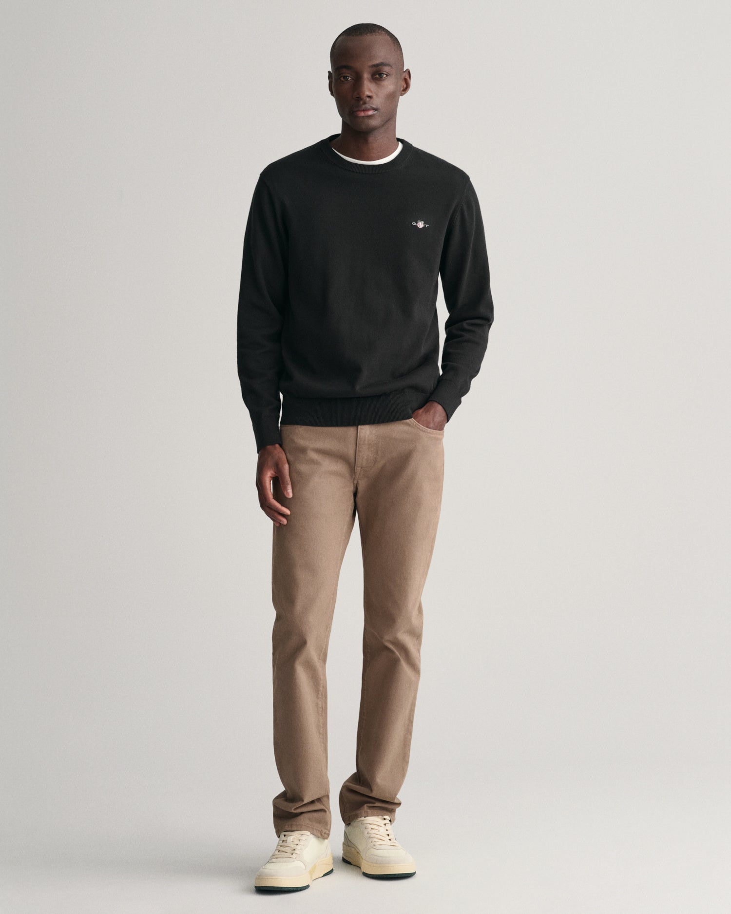 Strickpullover - 5-BLACK - Schwarz