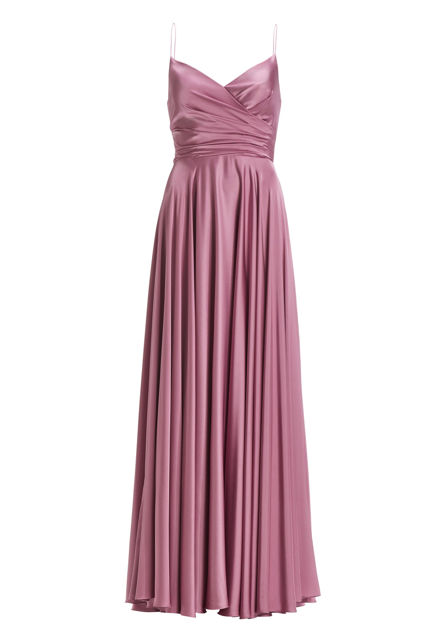 Satinkleid mit Schnürung am Rücken - 682 - Rosa