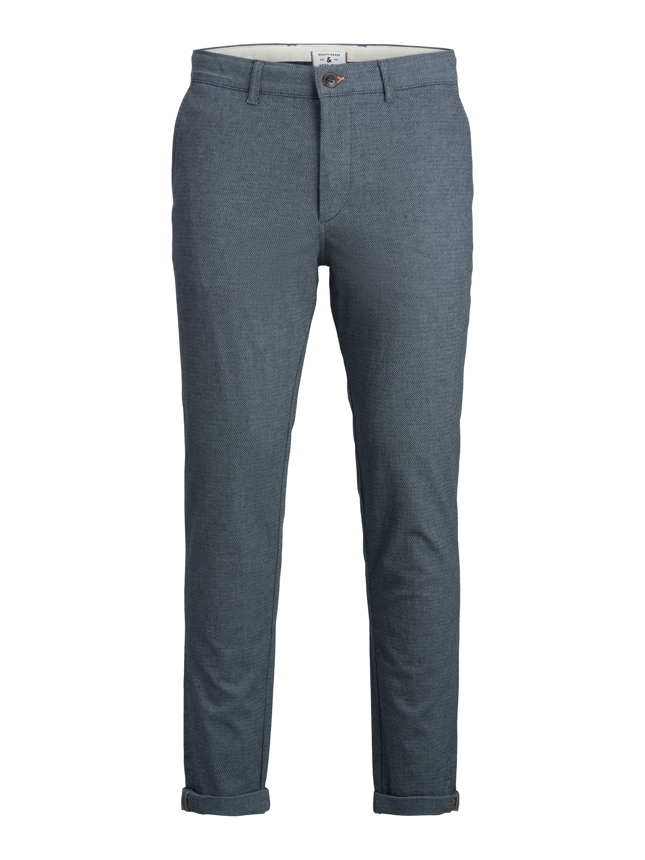 Chinohose Slim Fit - Faded Denim - Grau