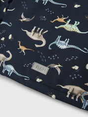 Jacke mit Dinosaurier Print - Dark Sapphire - Blau
