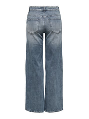 Jeans Wide Leg - Special Blue Grey Denim - Blau
