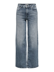 Jeans Wide Leg - Special Blue Grey Denim - Blau