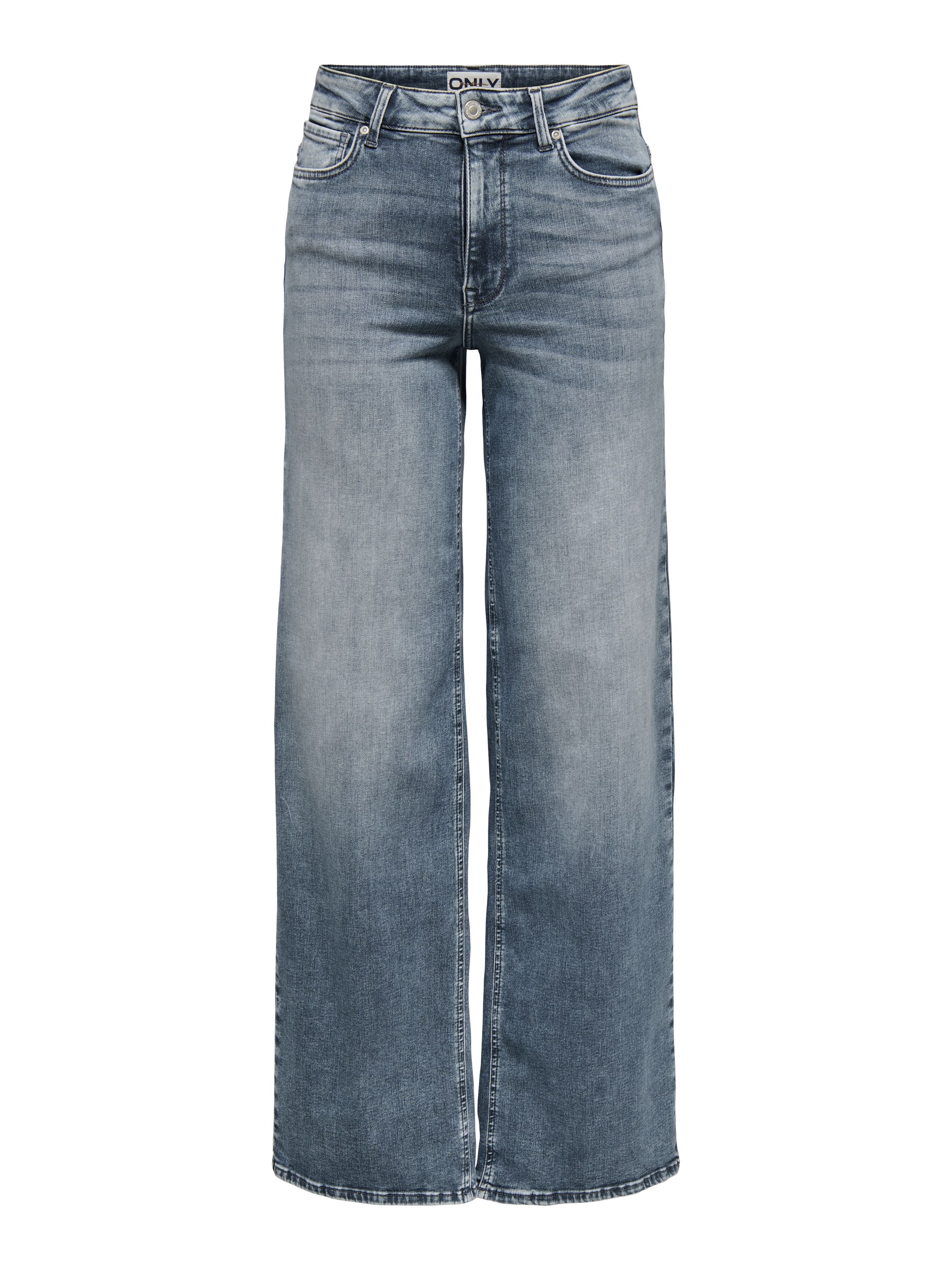 Jeans Wide Leg - Special Blue Grey Denim - Blau