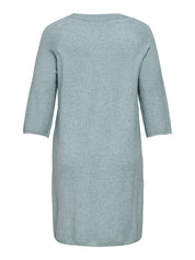 Strickkleid Mini KATIA - Arona/W. Melange - Türkis