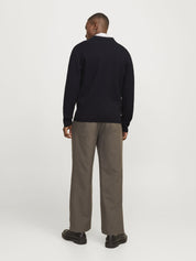 Strickjacke aus Baumwollmix - Black - Schwarz