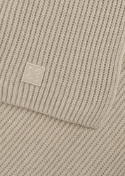 Gerippter Strickschal - BEI1 - Beige