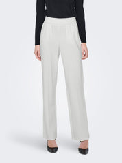 Feine Stoffhose Wide Leg - Cloud Dancer - Weiß