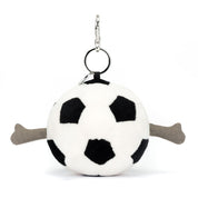 Amuseables Sports Football Bag Charm - ka - Schwarz | Weiß