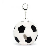 Amuseables Sports Football Bag Charm - ka - Schwarz | Weiß