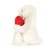 Kuscheltier Bashful Red Love Heart Bunny - ka - Weiß
