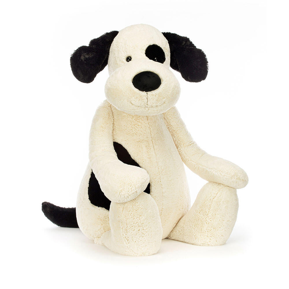 Kuscheltier BASHFUL BLACK & CREAM PUPPY GIGANTIC - Schwarz | Weiß