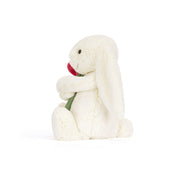 Kuscheltier CREAM BUNNY MIT ROSE - Creme