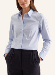 Hemdbluse aus Baumwolle - 12 - Blau