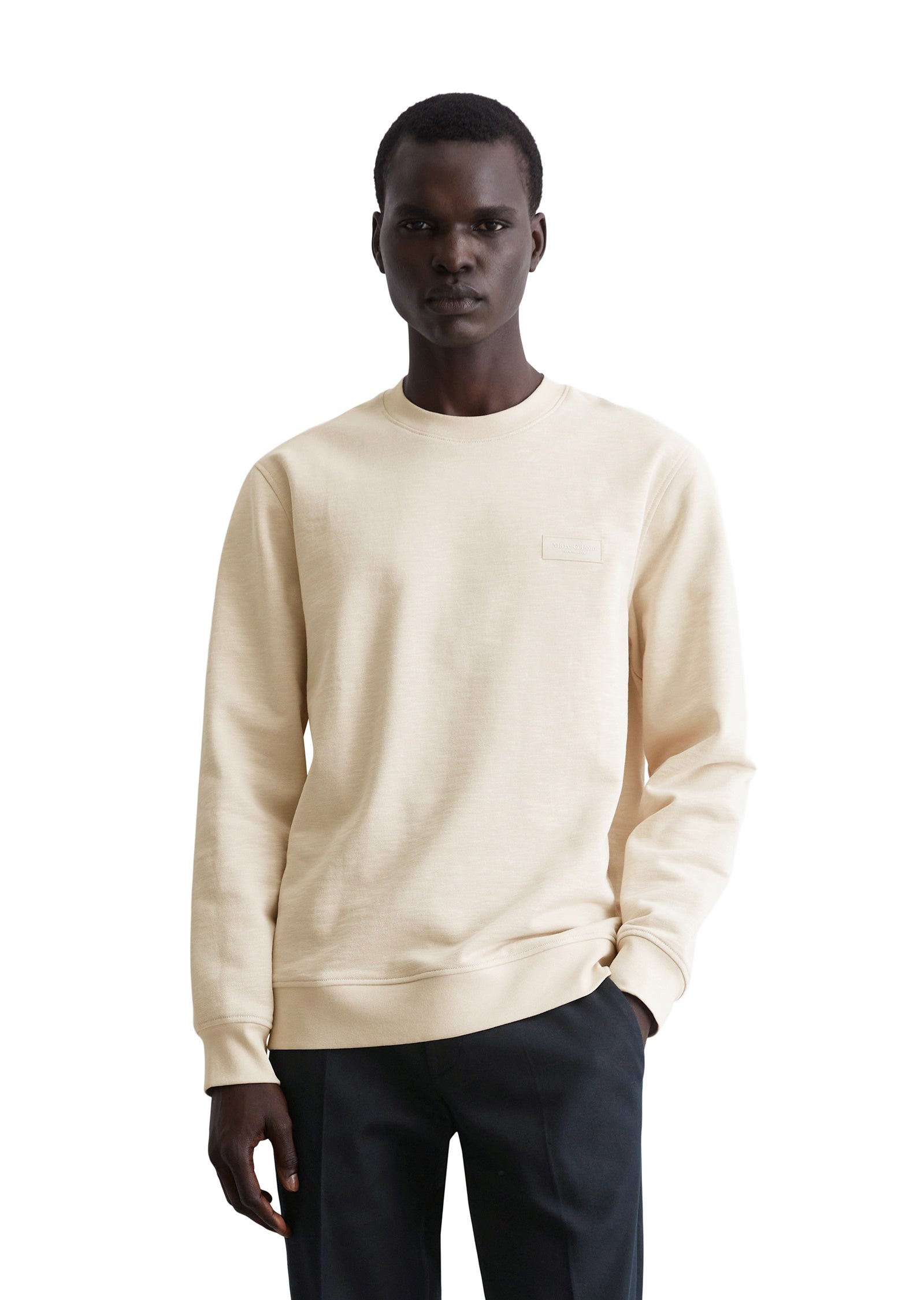 Sweatshirt - 707-gray silk - Creme