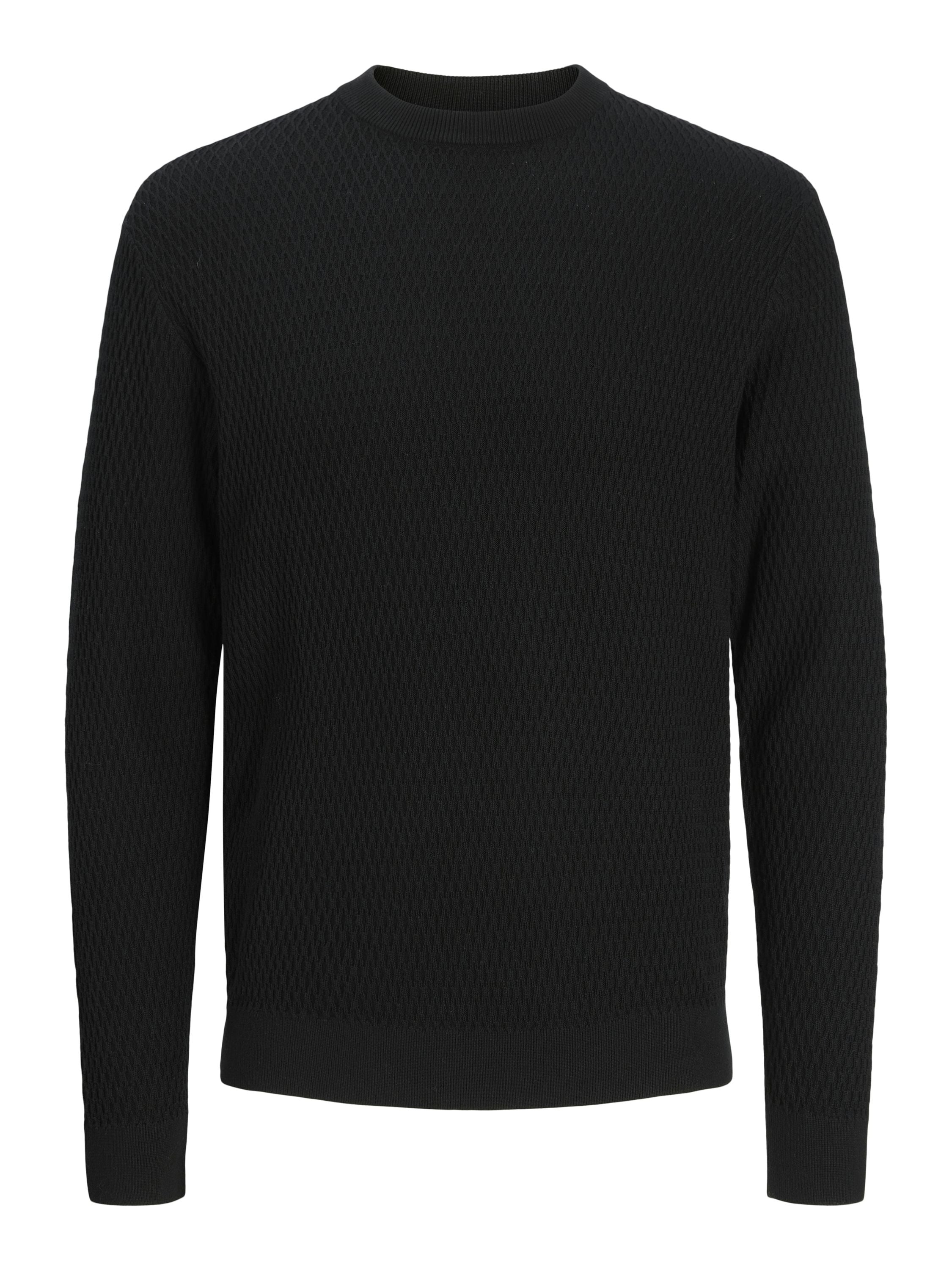 Strickpullover aus Baumwolle - Black - Schwarz