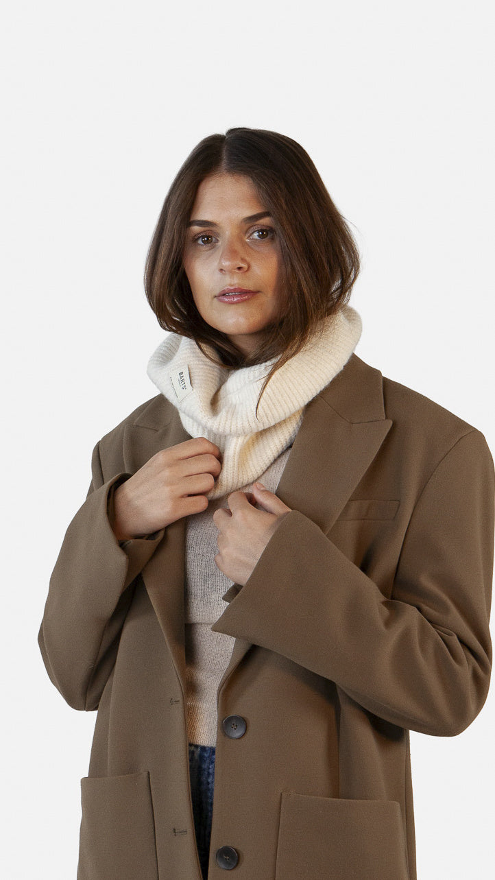 Rollkragen-Schal ZIAS - cream - Creme