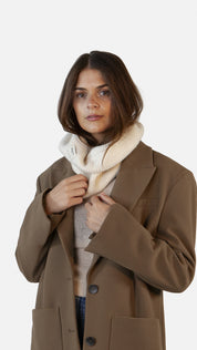 Rollkragen-Schal ZIAS - cream - Creme