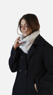 Rollkragen-Schal ZIAS - heather grey - Grau