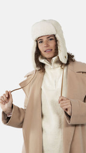 Bombermütze LUCERNE - natural - Creme