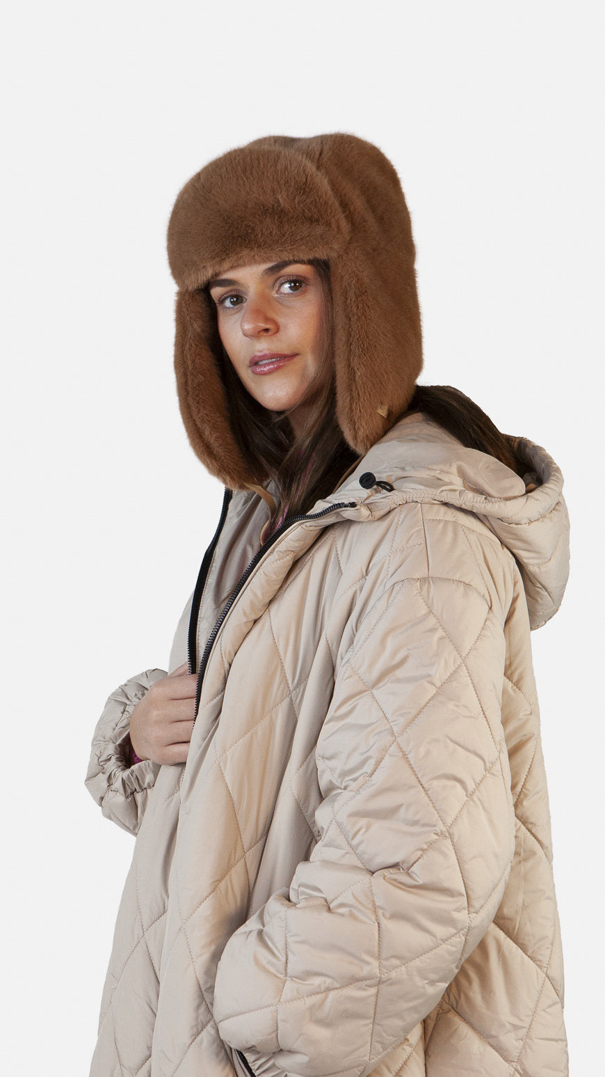 Bombermütze LUCERNE - brown - Braun