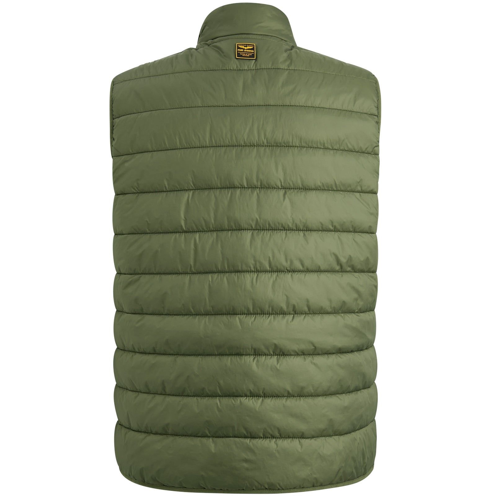 Steppweste mit Stehkragen - 6410-Dark Olive - Grün