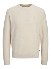 Strickpullover - Whitecap Gray - Creme