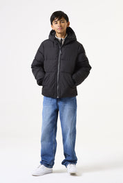 Winterjacke mit Kapuze - 60-black - Schwarz