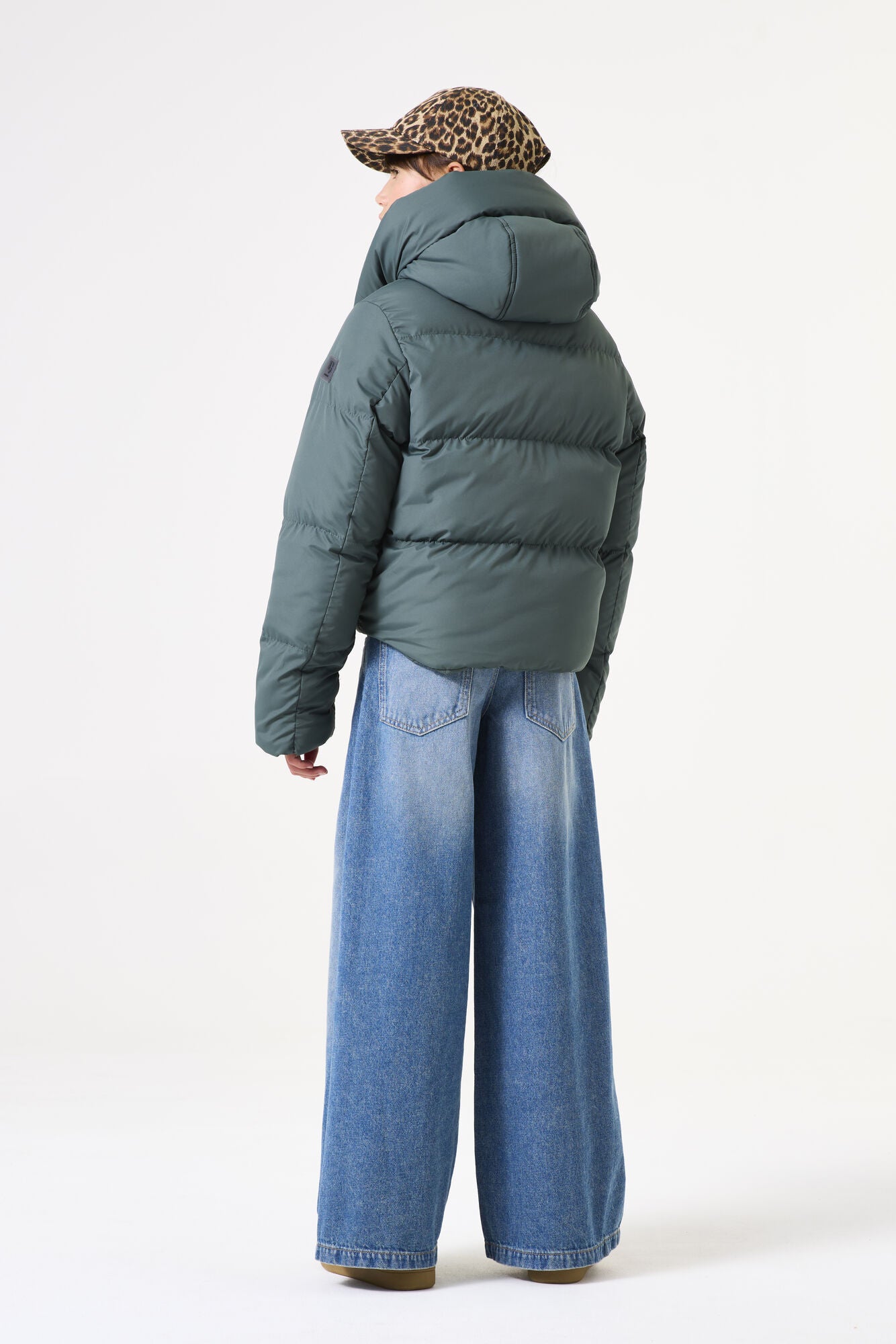 Winterjacke gesteppt mit Kapuze - 2942-xanadu - Grün