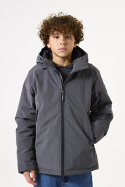 Übergangsjacke mit Kapuze - 2884-dark grey - Grau