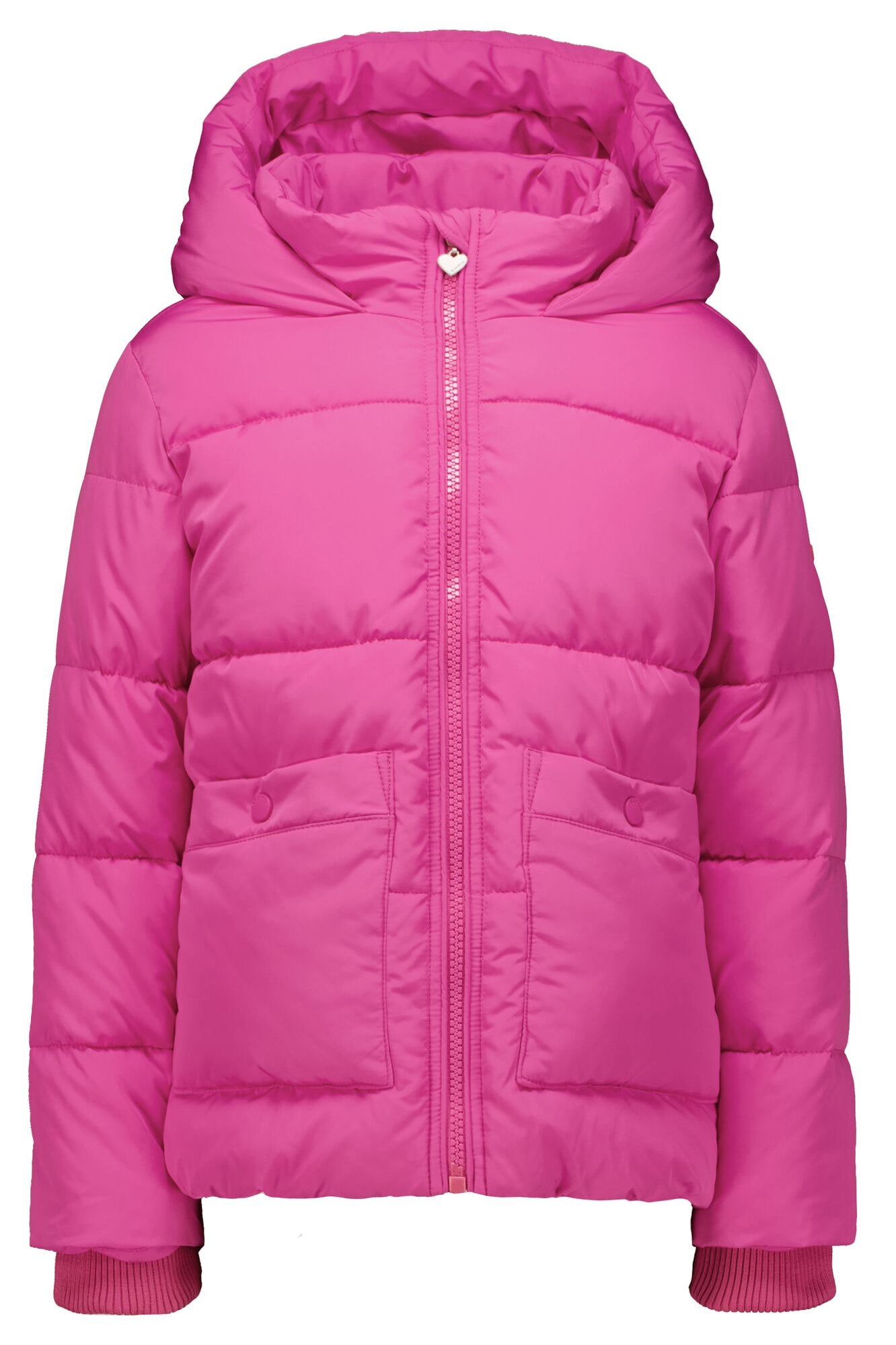Steppjacke mit Kapuze - 4575-rose violet - Pink