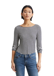 Langarmshirt aus Baumwolle - A44-multi/night sky - Blau