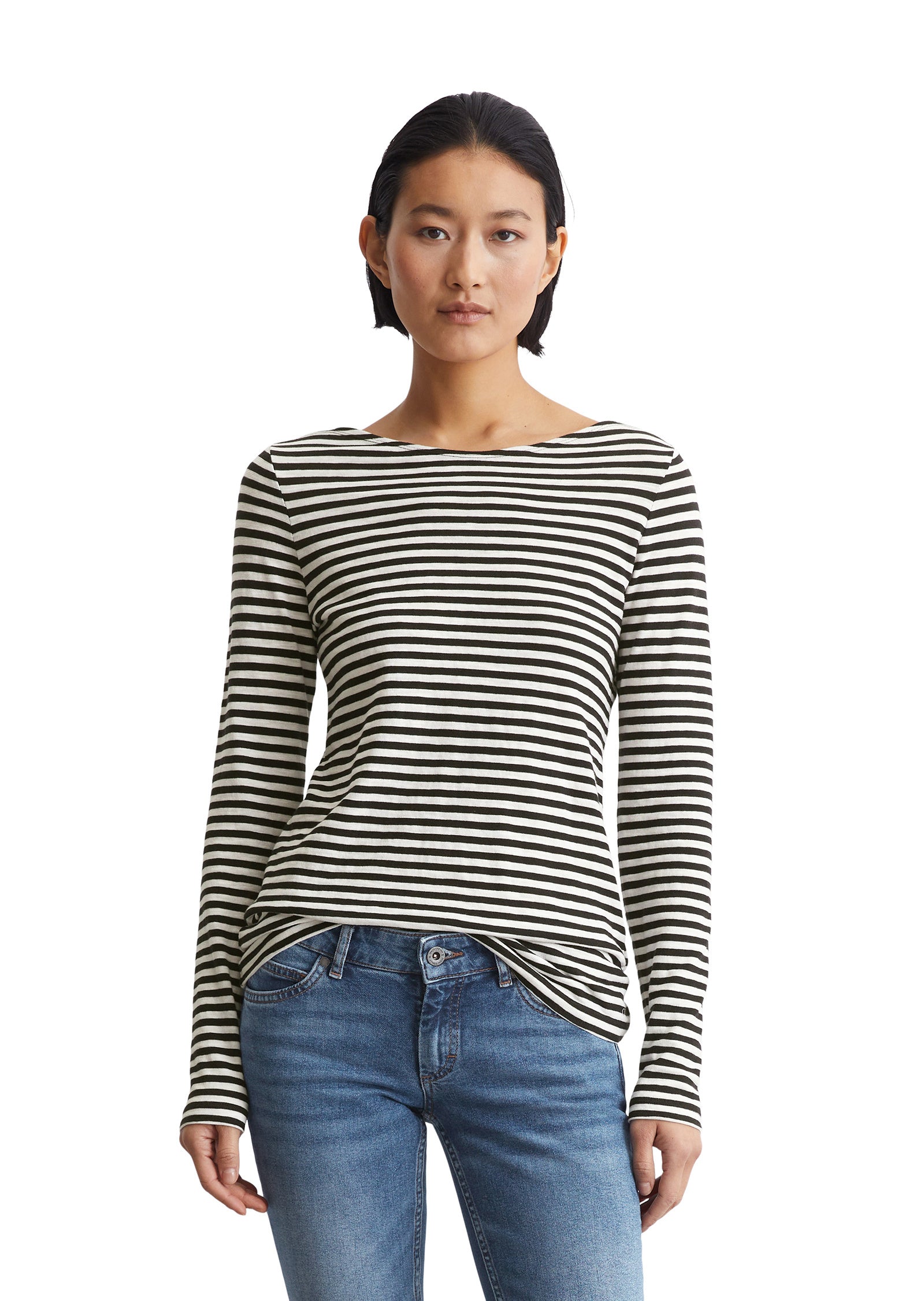 Langarmshirt aus Baumwolle - K23-multi/black - Schwarz