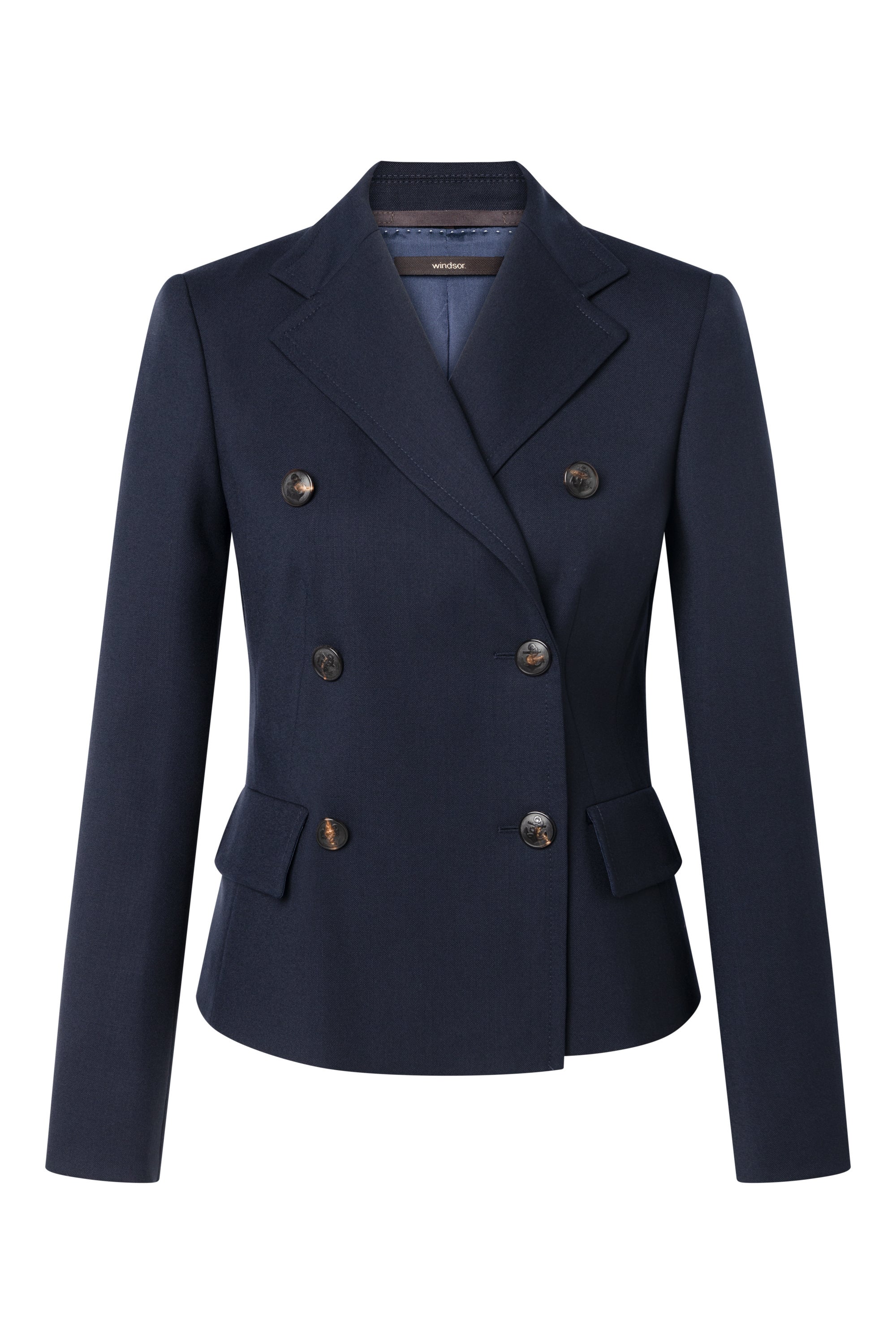 Blazer Slim Fit aus Schurwolle - Navy 415 - Blau