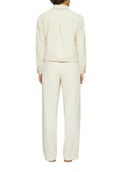 Overshirt mit aufgesetzten Brusttaschen - 8100-BROWN - Creme