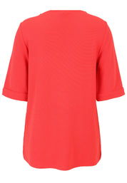 T-Shirt mit Halbarm - 39-Koralle - Rot