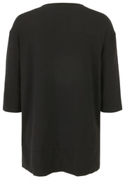 T-Shirt aus Viskose - 99-Schwarz - Schwarz