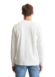 Langarmshirt aus Baumwolle - 100-white - Weiß