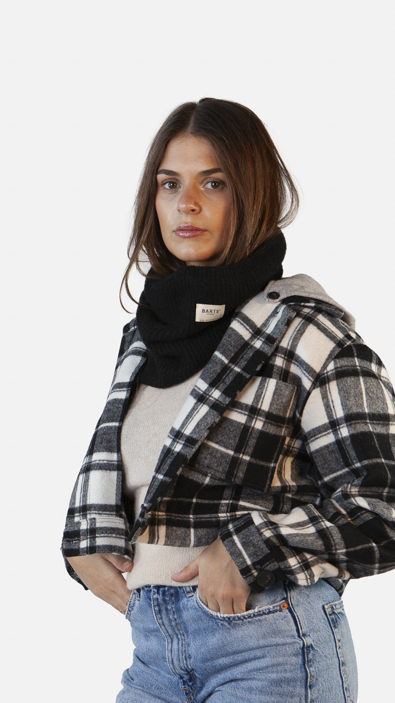 Rollkragen-Schal ZIAS - black - Schwarz