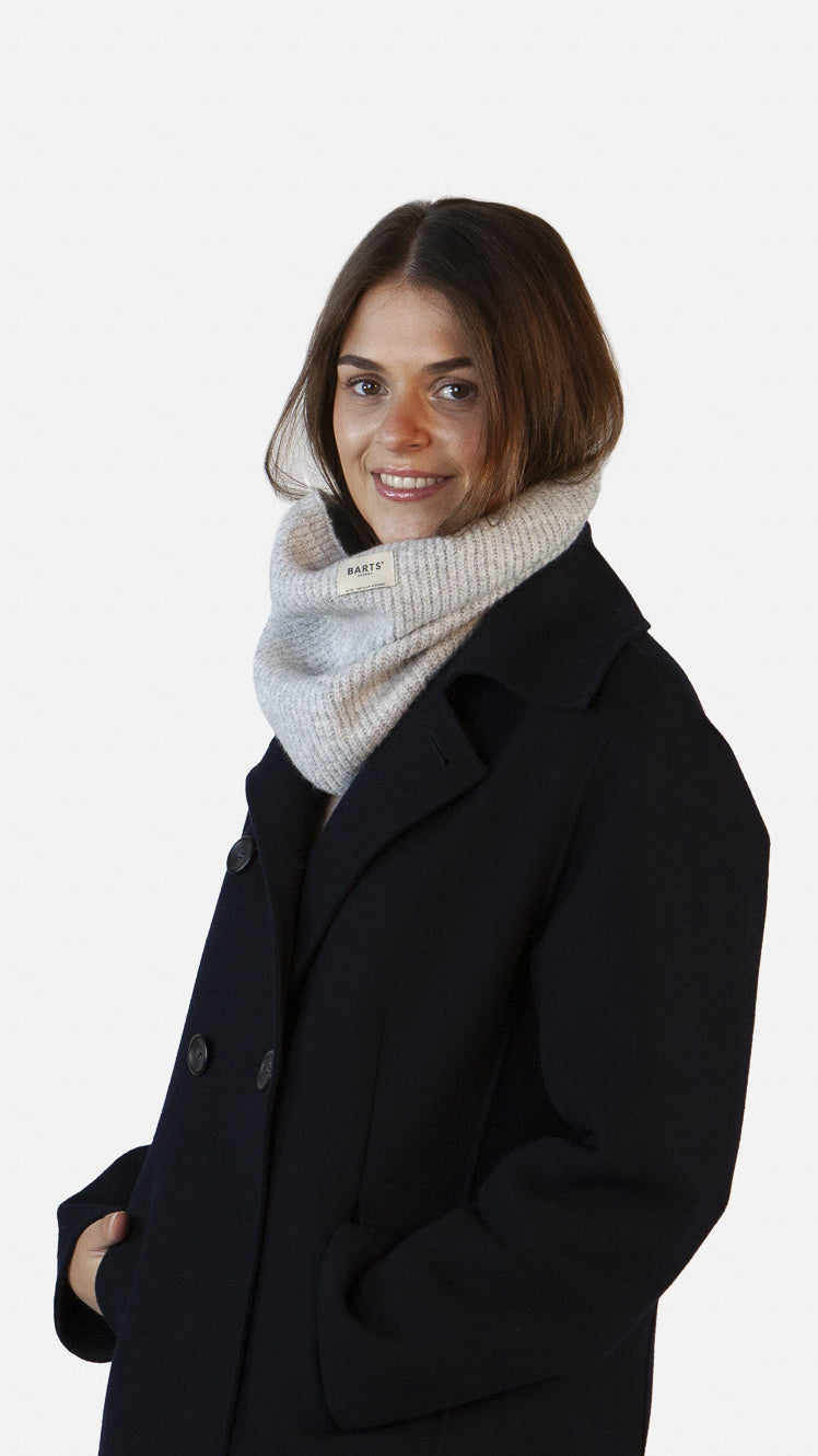 Rollkragen-Schal ZIAS - heather grey - Grau