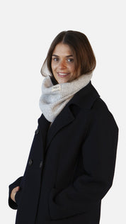 Rollkragen-Schal ZIAS - heather grey - Grau