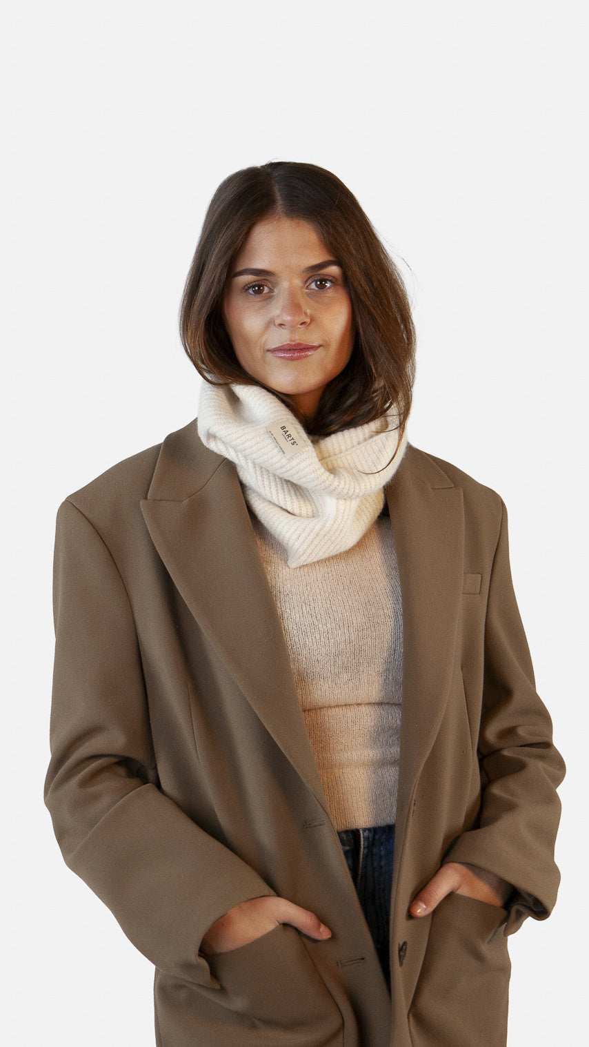 Rollkragen-Schal ZIAS - cream - Creme