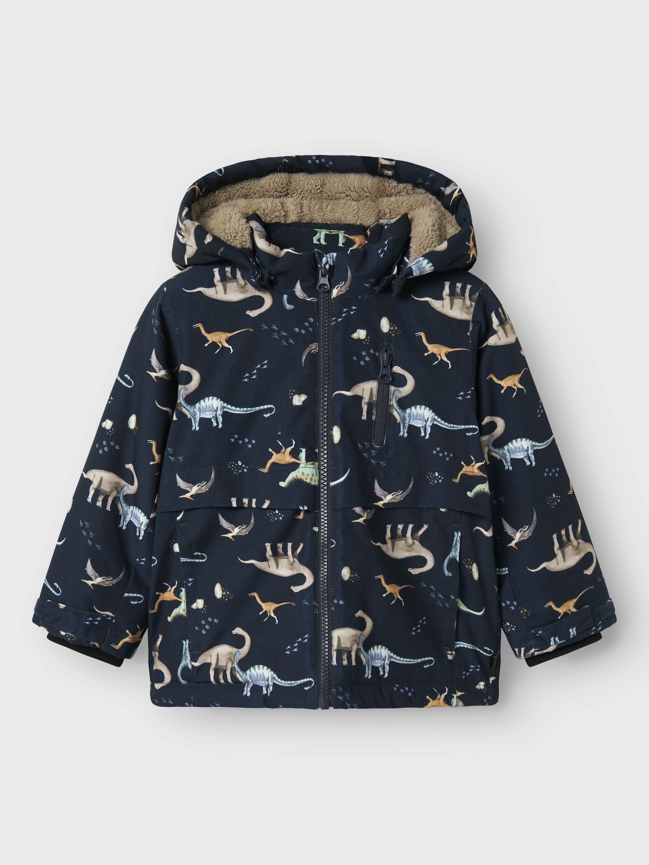 Jacke mit Dinosaurier Print - Dark Sapphire - Blau