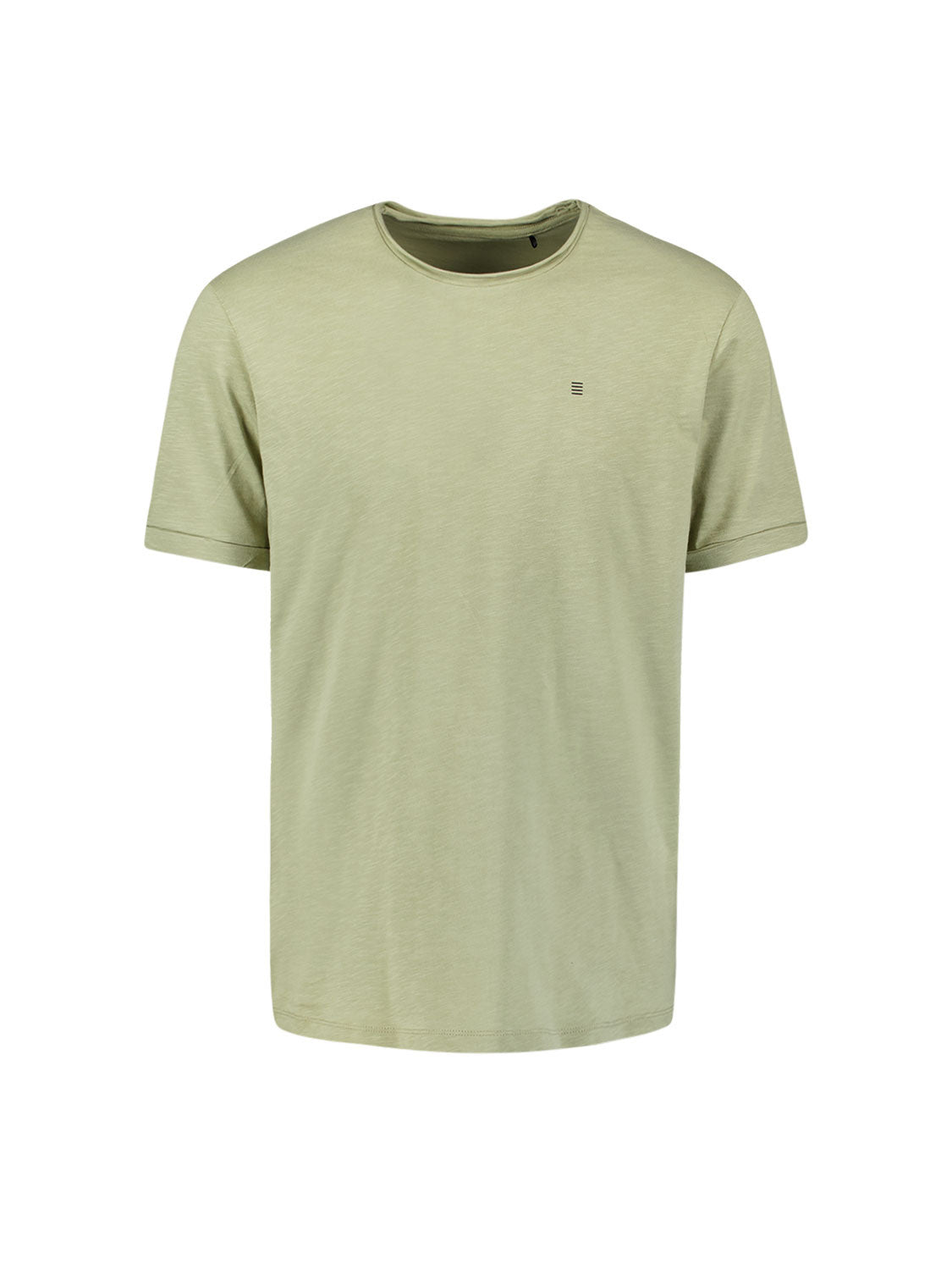 T-Shirt aus Baumwolle - 197-Light Moss - Grün