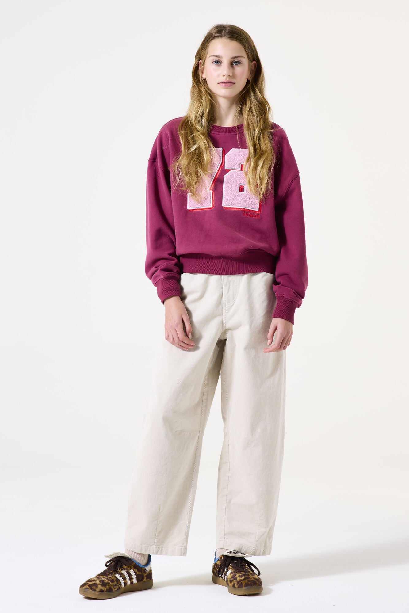 Sweatshirt aus Baumwollmix - 6907-plum rose - Pink