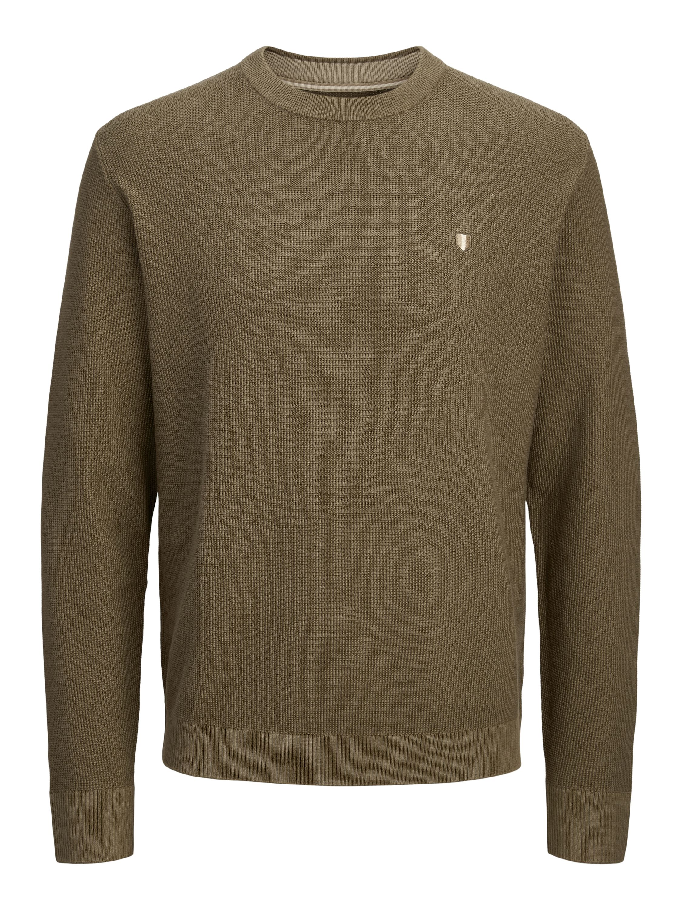 Strickpullover - Stone Gray - Khaki