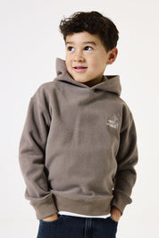 Sweathoodie aus Baumwollmix - 8818-branch - Braun