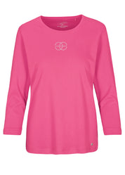 Langarmshirt aus Baumwolle - 415 415 PINK - Pink