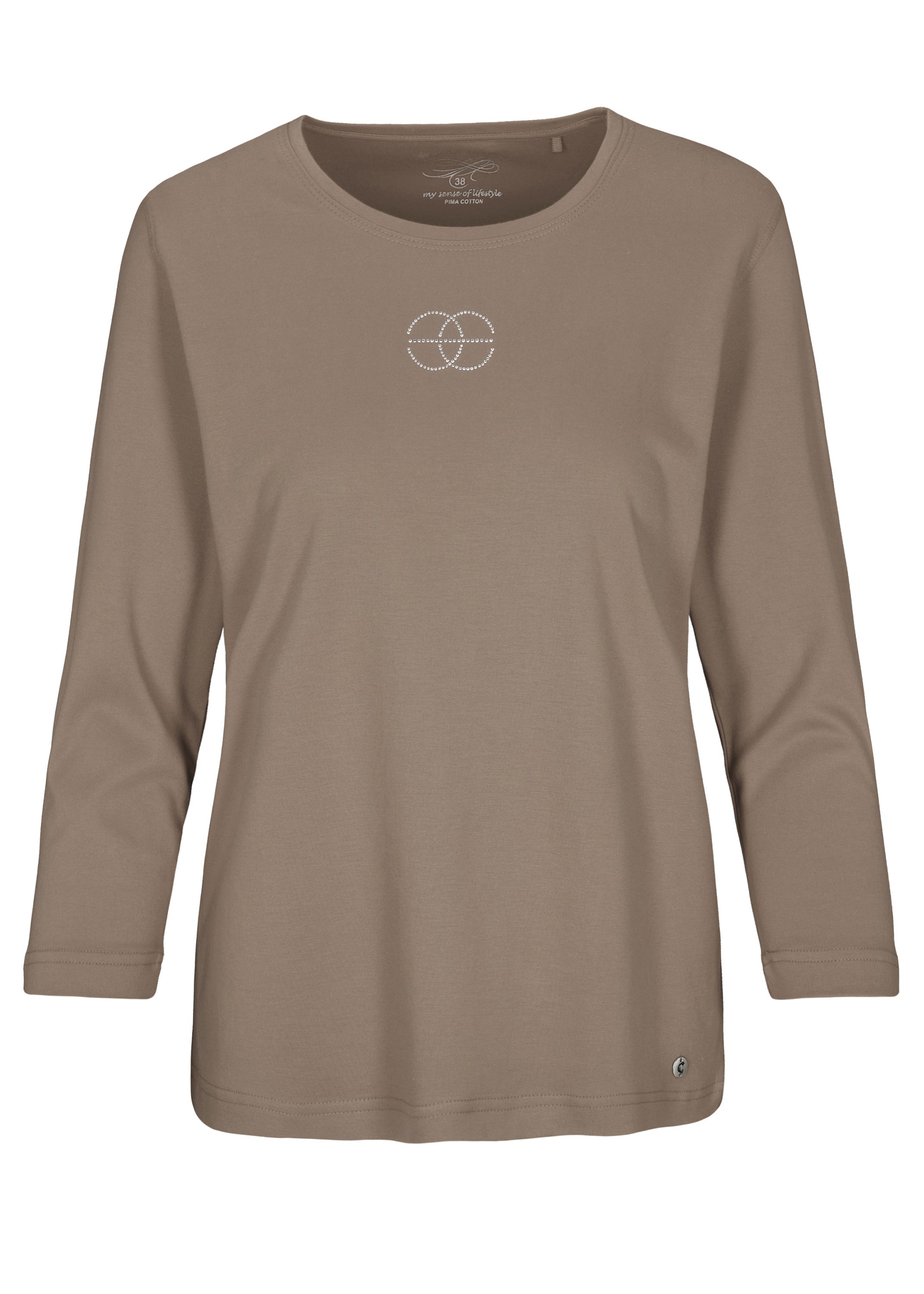 Langarmshirt aus Baumwolle - 743 743 MOKKA - Braun